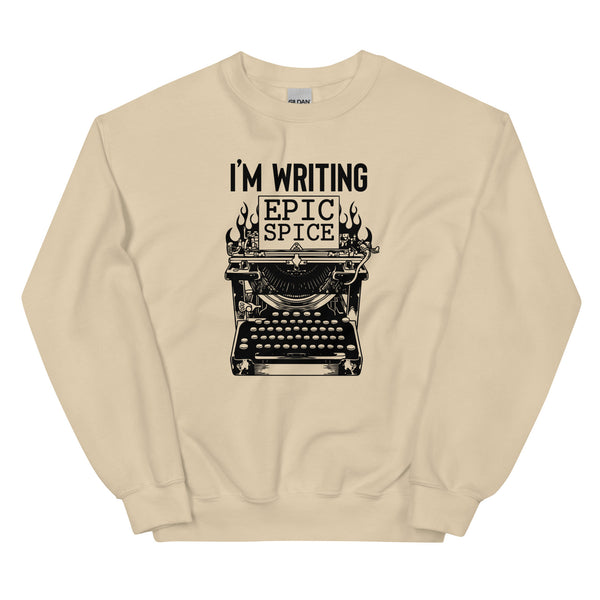 Sweatshirt - I'm writing epic spice black Sand ein Produkt von SCHIETKRAM