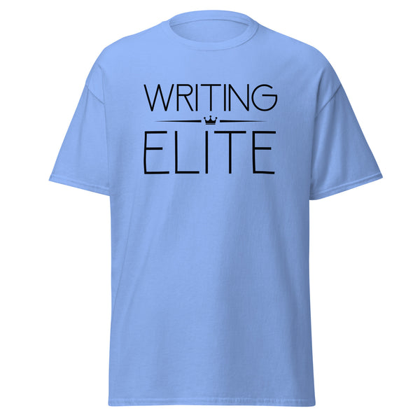 T-Shirt Classic - Writing Elite black Carolina Blue ein Produkt von SCHIETKRAM