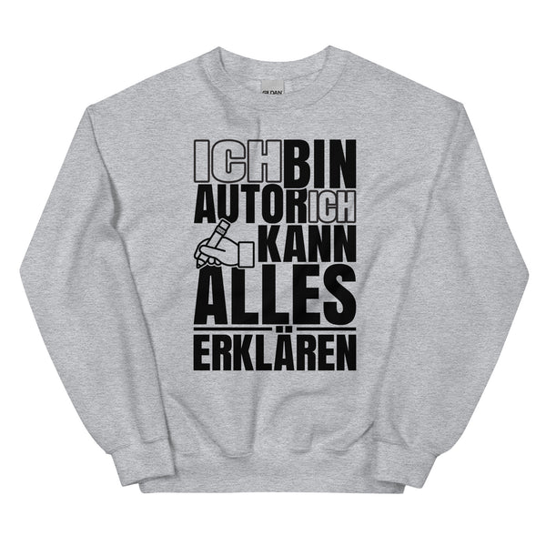 Sweatshirt - Ich kann alles erklären black Sport Grey ein Produkt von SCHIETKRAM