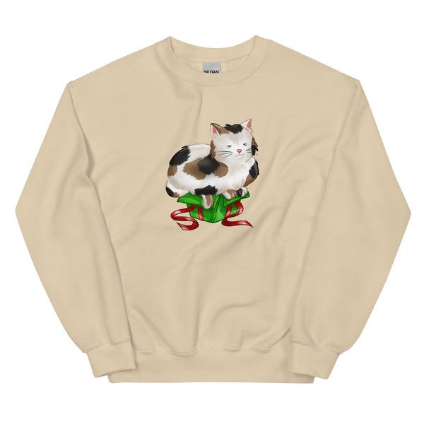 Sweatshirt - Weihnachts-Katze Geschenk by Wanderkraehe Sand ein Produkt von SCHIETKRAM