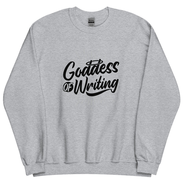 Sweatshirt - Goddess of Writing black Sport Grey ein Produkt von SCHIETKRAM
