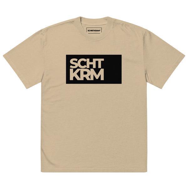 Oversized faded T-shirt - SCHTKRM black Faded Khaki ein Produkt von SCHIETKRAM