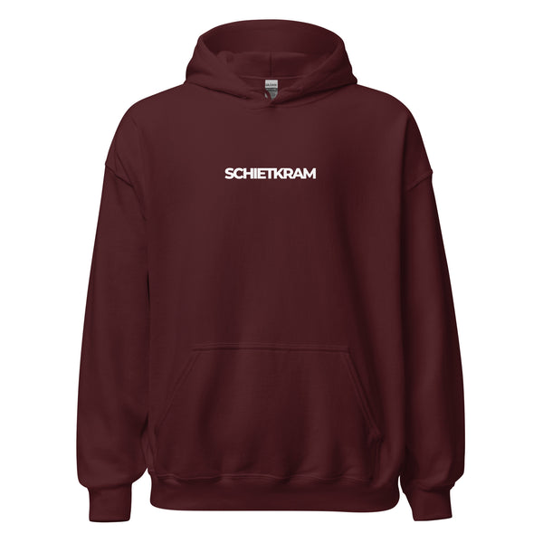 Hoodie Classic - SCHIETKRAM white Maroon ein Produkt von SCHIETKRAM