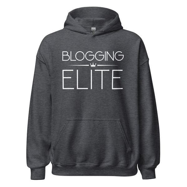 Hoodie Classic - Blogging Elite white Dark Heather ein Produkt von SCHIETKRAM