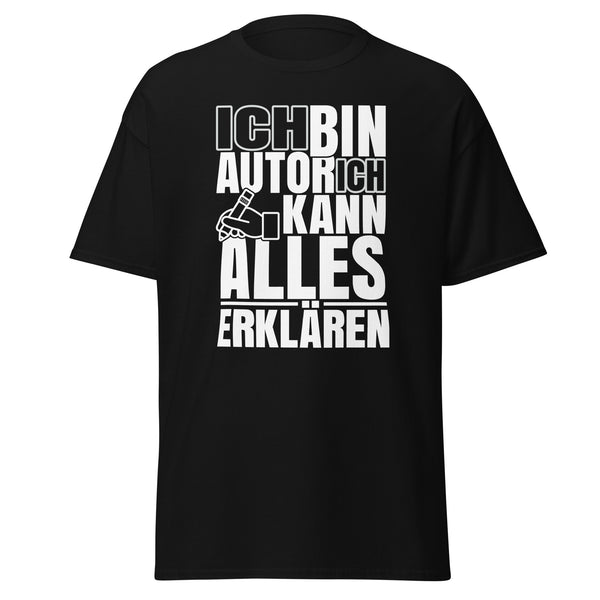 T-Shirt Classic - Ich kann alles erklären white Schwarz ein Produkt von SCHIETKRAM