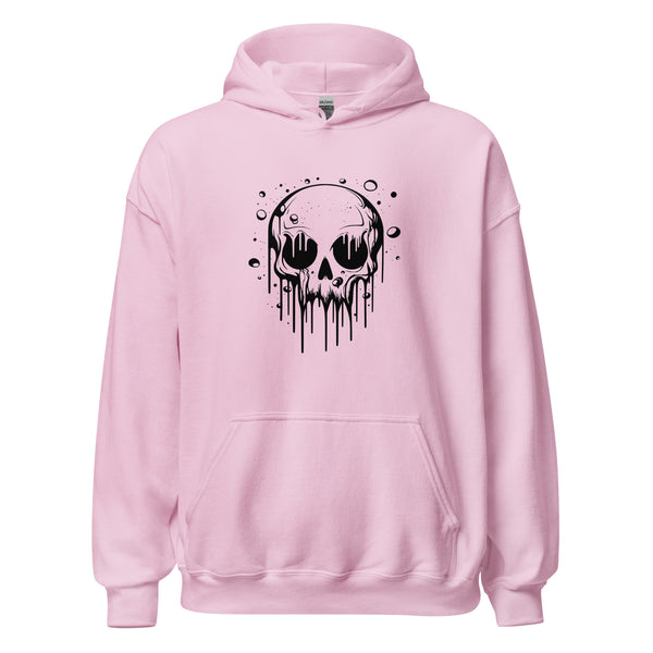 Hoodie Classic - Melting Skull black Light Pink ein Produkt von SCHIETKRAM