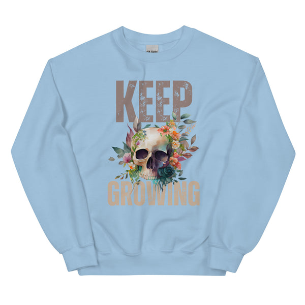 Sweatshirt - Keep Growing Light Blue ein Produkt von SCHIETKRAM