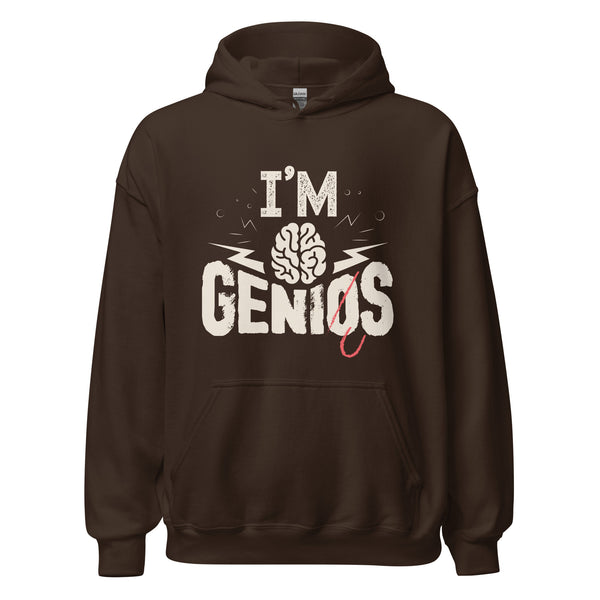 Hoodie Classic - I'm Genius Dark Chocolate ein Produkt von SCHIETKRAM