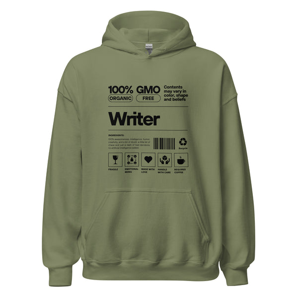 Hoodie Classic - Writer black Military Green ein Produkt von SCHIETKRAM