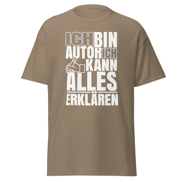 T-Shirt Classic - Ich kann alles erklären white Brown Savana ein Produkt von SCHIETKRAM