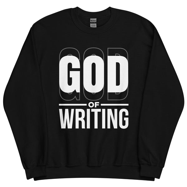 Sweatshirt - God of Writing Schwarz ein Produkt von SCHIETKRAM