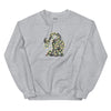 Sweatshirt - Weihnachts-Katze Lichterkette by Wanderkraehe Sport Grey ein Produkt von SCHIETKRAM