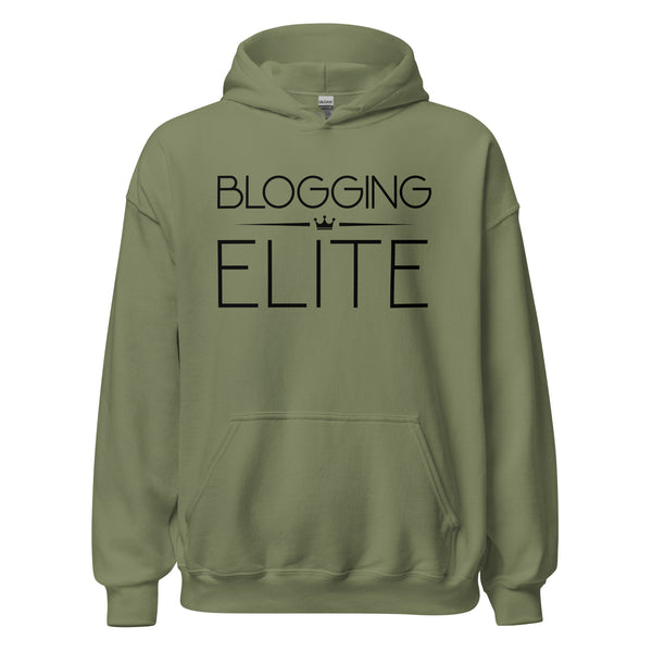Hoodie Classic - Blogging Elite black Military Green ein Produkt von SCHIETKRAM