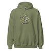 Hoodie Classic - Weihnachts-Katze Lichterkette by Wanderkraehe Military Green ein Produkt von SCHIETKRAM