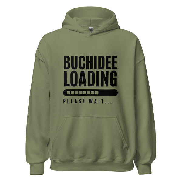 Hoodie Classic - Buchidee Loading black Military Green ein Produkt von SCHIETKRAM