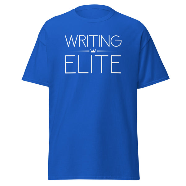 T-Shirt Classic - Writing Elite white Royal ein Produkt von SCHIETKRAM