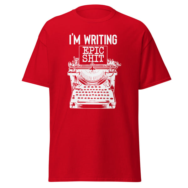 T-Shirt Classic - Writing Epic Shit white Red ein Produkt von SCHIETKRAM