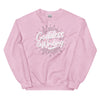 Sweatshirt - Goddess of Writing white Light Pink ein Produkt von SCHIETKRAM