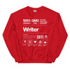 Sweatshirt - Writer white Red ein Produkt von SCHIETKRAM