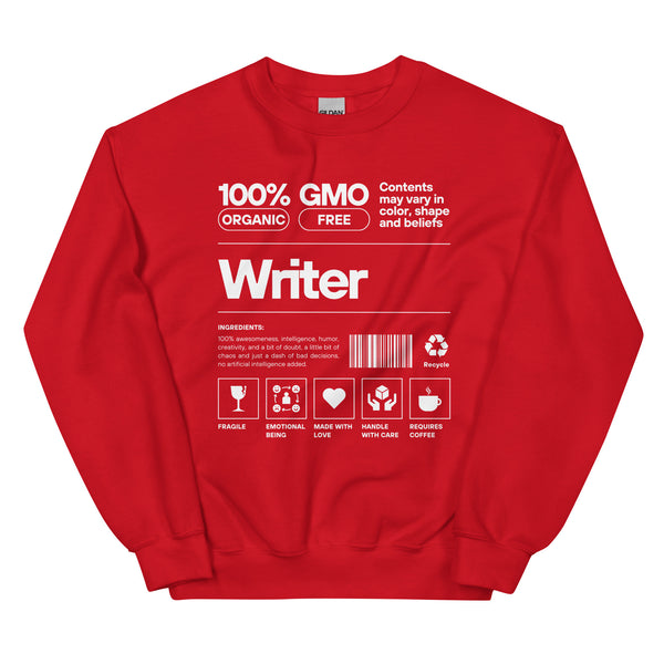 Sweatshirt - Writer white Red ein Produkt von SCHIETKRAM