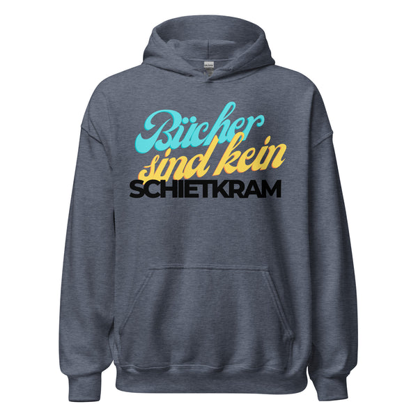Hoodie Classic - Bücher sind kein Schietkram black Heather Sport Dark Navy ein Produkt von SCHIETKRAM