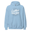 Hoodie Classic - Goddess of Writing white Light Blue ein Produkt von SCHIETKRAM
