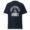 T-Shirt Classic - Easily Distracted by Books white Navy ein Produkt von SCHIETKRAM