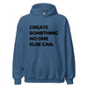 Hoodie Classic - Create something no one else can black Indigo Blue ein Produkt von SCHIETKRAM