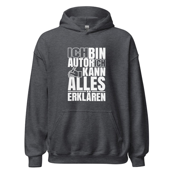 Hoodie Classic - Ich kann alles erklären white Dark Heather ein Produkt von SCHIETKRAM