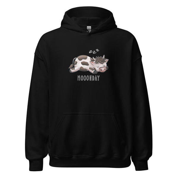 Hoodie Classic - Mooonday by Wanderkraehe Schwarz ein Produkt von SCHIETKRAM