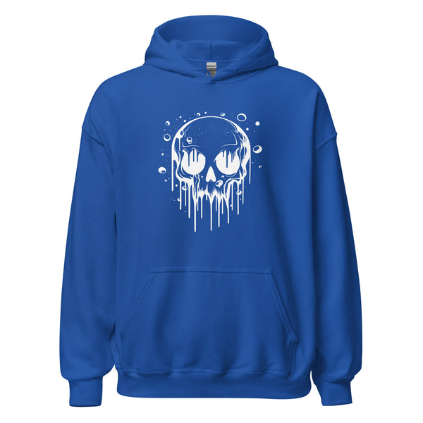 Hoodie Classic - Melting Skull white Royal ein Produkt von SCHIETKRAM