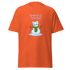 T-Shirt Classic - Weihnachts-Katze Schnee by Wanderkraehe Orange ein Produkt von SCHIETKRAM