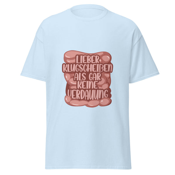 T-Shirt Classic - Klugscheißer Light Blue ein Produkt von SCHIETKRAM