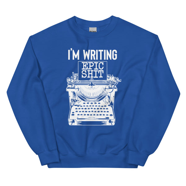 Sweatshirt - Writing Epic Shit white Royal ein Produkt von SCHIETKRAM