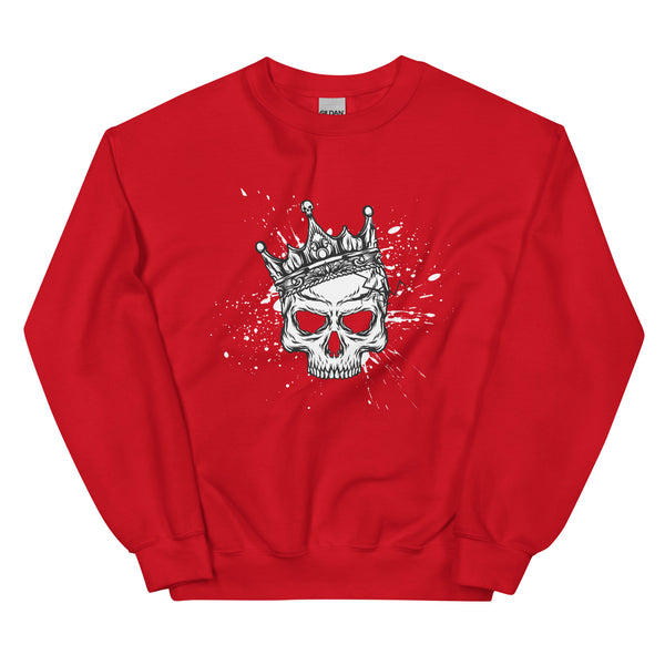 Sweatshirt - King Skull Red ein Produkt von SCHIETKRAM