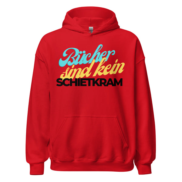 Hoodie Classic - Bücher sind kein Schietkram black Red ein Produkt von SCHIETKRAM