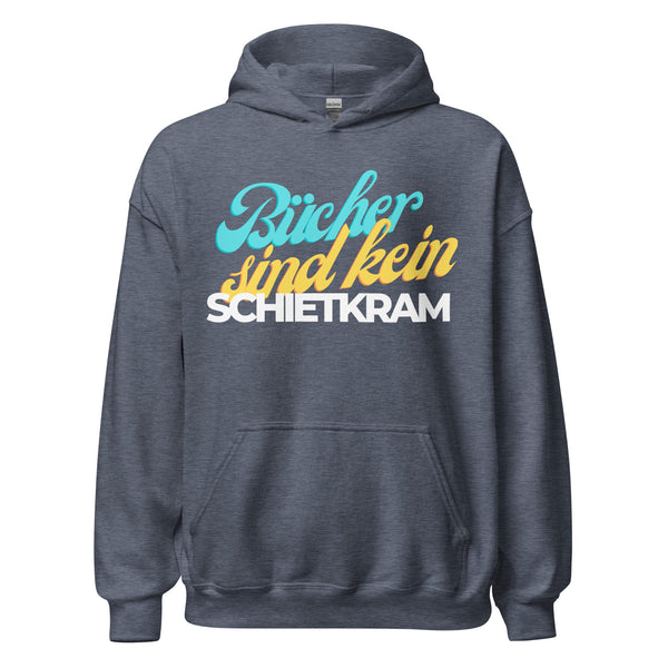 Hoodie Classic - Bücher sind kein Schietkram white Heather Sport Dark Navy ein Produkt von SCHIETKRAM