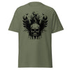 T-Shirt Classic - Angry Skull Military Green ein Produkt von SCHIETKRAM