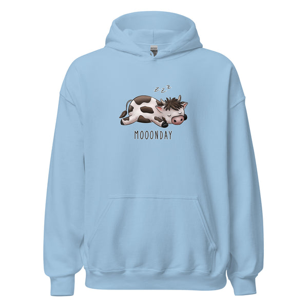 Hoodie Classic - Mooonday by Wanderkraehe Light Blue ein Produkt von SCHIETKRAM