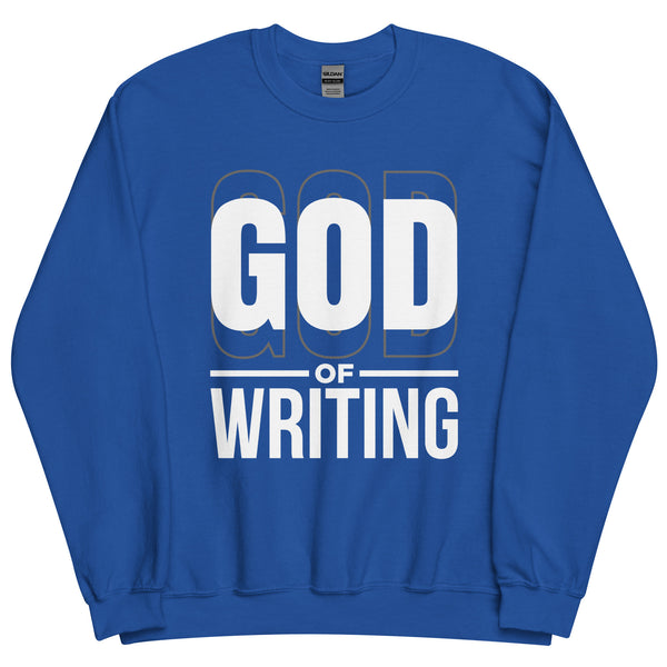 Sweatshirt - God of Writing Royal ein Produkt von SCHIETKRAM
