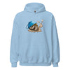 Hoodie Classic - Schnegge by Wanderkraehe Light Blue ein Produkt von SCHIETKRAM