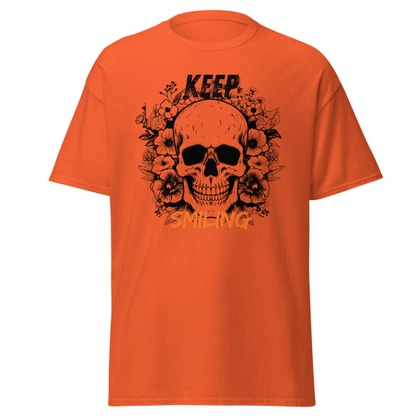 T-Shirt Classic - Keep Smiling Orange ein Produkt von SCHIETKRAM