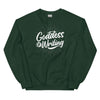Sweatshirt - Goddess of Writing white Forest Green ein Produkt von SCHIETKRAM