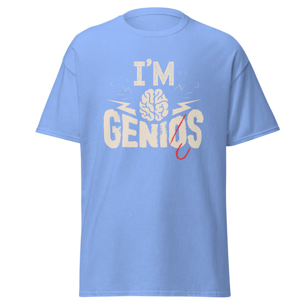 T-Shirt Classic - I'm Genius Carolina Blue ein Produkt von SCHIETKRAM