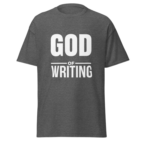 T-Shirt Classic - God of Writing Dark Heather ein Produkt von SCHIETKRAM