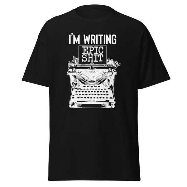 T-Shirt Classic - Writing Epic Shit white Schwarz ein Produkt von SCHIETKRAM