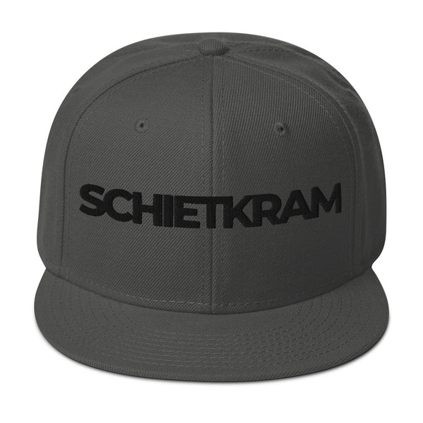 Snapback Hat - SCHIETKRAM 3D black Charcoal gray ein Produkt von SCHIETKRAM