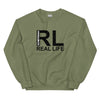 Sweatshirt - Real Life black Military Green ein Produkt von SCHIETKRAM