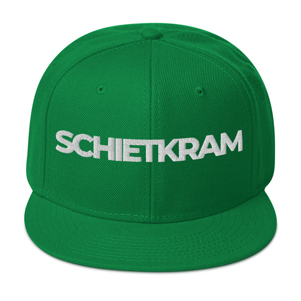 Snapback Hat - SCHIETKRAM 3D white Kelly green ein Produkt von SCHIETKRAM
