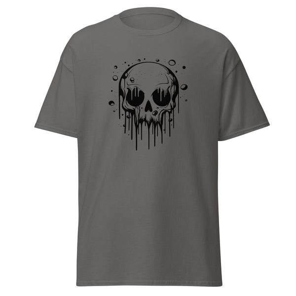 T-Shirt Classic - Melting Skull black Charcoal ein Produkt von SCHIETKRAM